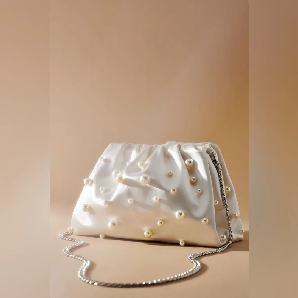 Anthropologie The Frankie Clutch: Pearl Edition NWT